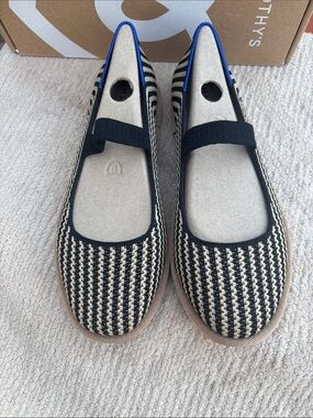 Rothy's Toffee Stripe Cruiser Mary Jane - Tan & Cream